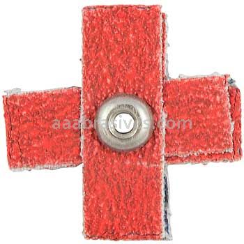 Norton 66261132249 2 x 2 x 3/4 60 Grit R326 A/O Blend Cross Pads