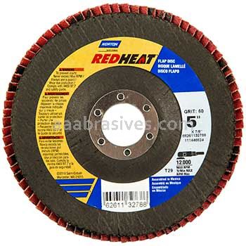 Norton 5 x 7/8 60 Norton Red Heat Type 29 - Fiberglass R983 Norton Flap Discs