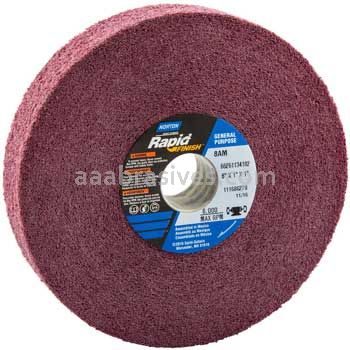 Norton 6 x 1 x 1 8AM Medium 8 Density Norton Rapid Finish General Purpose Convolute Wheel