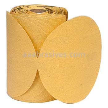 Norton 5" P100 Norton No-Fil Adalox Gold Reserve A296 Paper PSA Disc Rolls