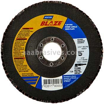 Norton 5 x 7/8/40/Norton SG Blaze Plus Type 29/R980P//Norton Flap Discs