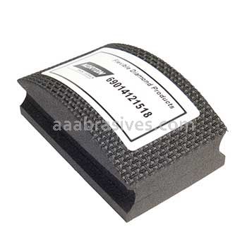 3-1/2 x 2-1/8 /120 /Black /Quadroflex Diamond Hand Pads, Curved