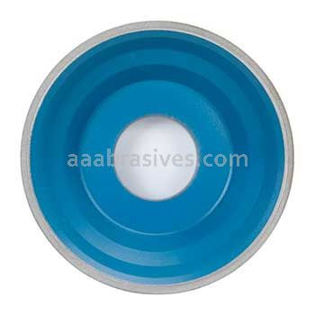 5 x 1-3/4 x 1-1/4 ASD150-R75B105-1/16 ME98298 Type 11 V9 Flaring Cup Wheel Diamond Abrasive in Periphery