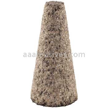 Norton 69078640224 1-1/2 / 1/2 x 3 x 5/8-11 Metal 20 Type 17 Cones - Square Tip