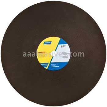 Norton 20 x 5/32 x 1 90A244-YB97B R Sides Reinforced Type 01 Straight Wheels