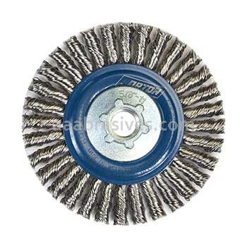 Norton 4 X .020 X 5/8-11 /Stainless Steel//Stringer Bead Knot Wire Brushes - For Stainless Steel