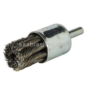 Norton 3/4 X .020 X 1/4 SHANK /Carbon Steel/*Bulk Packed/End Brushes - For Steel
