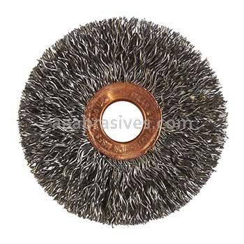 Norton 2-1/2 X .014 X 1/4 SHANK/Carbon Steel/*Bulk Packed/End Brushes - For Steel