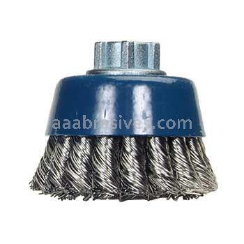 Norton 2-3/4 X .020 X 5/8-11 /Stainless Steel//Knotted Wire Cup Brushes - For Stainless Steel