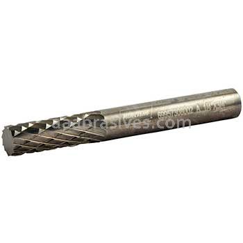 Norton 69957308002 SA1 Cylindrical 1/4 x 3/4 x 2 Double Cut Burrs