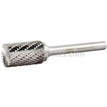 Norton 69957308008 SB6 Cylindrical End Cut 5/8 x 1 x 2-3/4 Double Cut Burrs