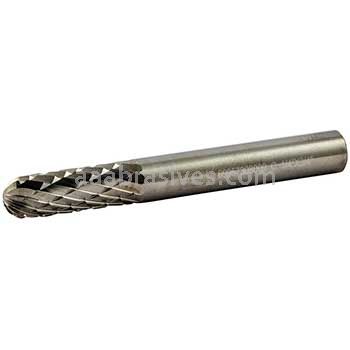 Norton 69957308009 SC1 Cylindrical Radius 1/4 x 3/4 x 2 Double Cut Burrs
