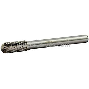 Norton 69957308010 SC2 Cylindrical Radius 5/16 x 3/4 x 2-1/2 Double Cut Burrs