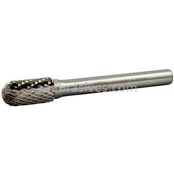 Norton 69957308011 SC3 Cylindrical Radius 3/8 x 3/4 x 2-1/2 Double Cut Burrs