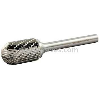 Norton 69957308013 SC6 Cylindrical Radius 5/8 x 1 x 2-3/4 Double Cut Burrs