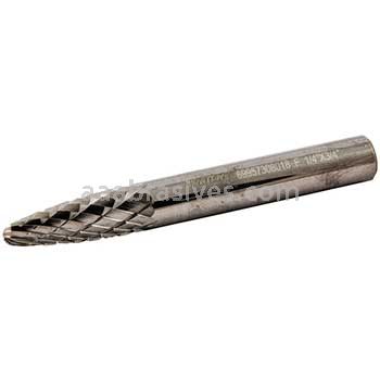 Norton 69957308018 SF1 Tree with Radius 1/4 x 3/4 x 2 Double Cut Burrs
