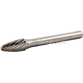 Norton 69957308020 SF3 Tree with Radius 3/8 x 3/4 x 2-1/2 Double Cut Burrs
