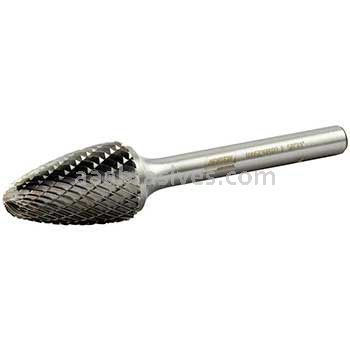 Norton 69957308022 SF6 Tree with Radius 5/8 x 1 x 2-3/4 Double Cut Burrs
