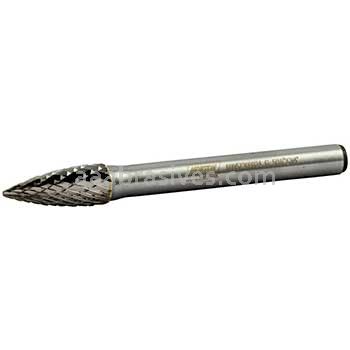 Norton 69957308024 SG2 Tree with Taper 5/16 x 3/4 x 2-1/2 Double Cut Burrs