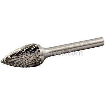Norton 69957308027 SG6 Tree with Taper 5/8 x 1 x 2-3/4 Double Cut Burrs