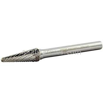 Norton 69957308029 SL3 Cone 3/8 x 1-3/16 x 2-15/16 Double Cut Burrs