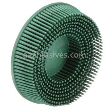 3M&trade; 7000000745 3 x 5/8 50 Grit TR RD-ZB Green Scotch-Brite&trade; Roloc&trade; Bristle Disc