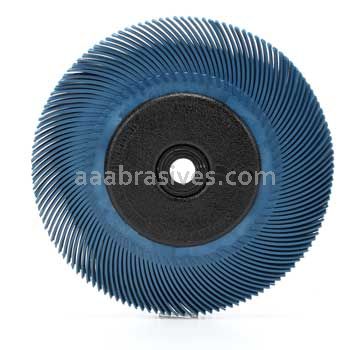 3M™ 7000021284 6 x 7/16 x 1 400 Grit Scotch-Brite™ Radial Bristle Brush with Adapter
