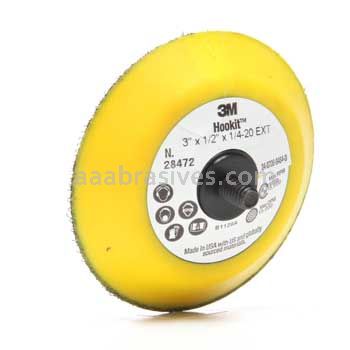 3M 7000028220 3 x 1/2 x 1/4-20 Hookit Disc Pad 28472