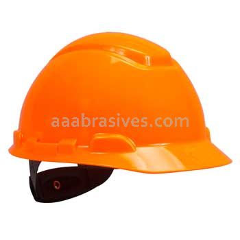 3M&trade; 7000030064 H-707R Hard Hat Hi-Vis Orange 4-Point Ratchet Suspension