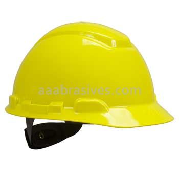 3M&trade; 7000030066 H-709R Hard Hat Bright Yellow 4-Point Ratchet Suspension