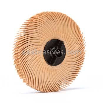 3M™ 7000046161 3 x 3/8 6 Micron Scotch-Brite™ Radial Bristle Disc Thin Bristle