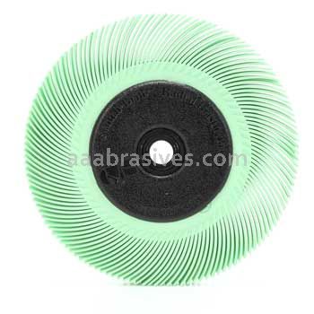 3M&trade; 7000046181 6 x 7/16 x 1 1 Micron Scotch-Brite&trade; Radial Bristle Brush with Adapter