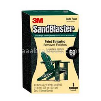 3M™ 7000047828 SandBlaster™ Edge Detailing Sanding Sponge 4-1/2x2-1/2x1 60 Grit