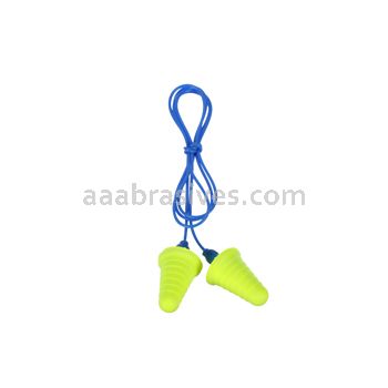 3M&trade; 7000127186 E-A-R&trade; 318-1009 with Grip Rings Corded Poly Bag Push-Ins&trade; Earplugs