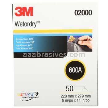 3M™ 7000148223 9 x 11 413Q Wetordry™ Abrasive Sheet