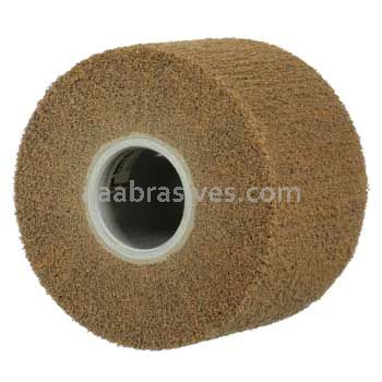 3M™ 7010329490 6 x 18 x 3.15 TS 7 A/O Medium Red Core Scotch-Brite™ Cut and Polish Flap Brush