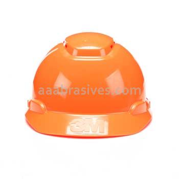 3M™ 7010342429 H-706V-UV Hard Hat Orange 4-Point Ratchet Suspension Vented withUvicator
