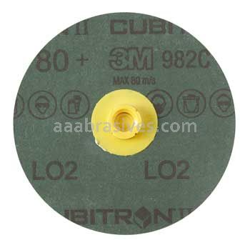 3M™ 7010361842 4" 80+ Grit TS 982C Cubitron™ II Roloc™ Fibre Disc