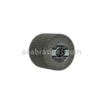 3M™ 7010365686 4-1/2 x 7-3/4 x 1-1/4 6 Ceramic Medium Scotch-Brite™ Deburr & Finish PRO Finishing Flap Brush