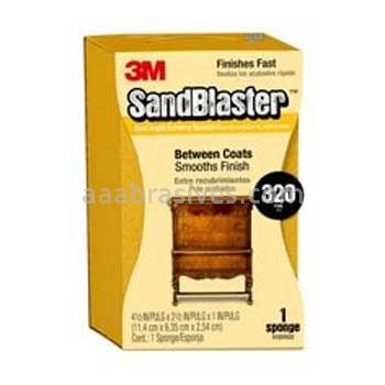 3M™ 7010371176 SandBlaster™ Edge Detailing Sanding Sponge 4-1/2x2-1/2x1 320 Grit