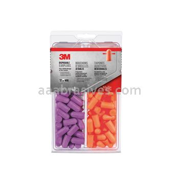 3M™ 7010377610 92059-80-6DC Multicolor Disposable Earplugs