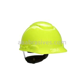 3M&trade; 7010384679 H-709V Hard Hat Vented Bright Yellow 4-Point Ratchet Suspension