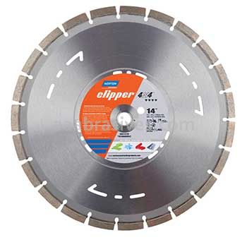 Norton 70184684547 Clipper 4 x 4 14 x .125 x 1"/20mm Segmented Rim Diamond Saw Blade