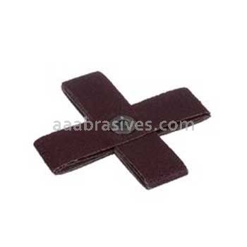 Standard Abrasives A/O Cross Pad 704000 4" x 4" x 1" x 8 Ply x 1/4-20 60 Grit
