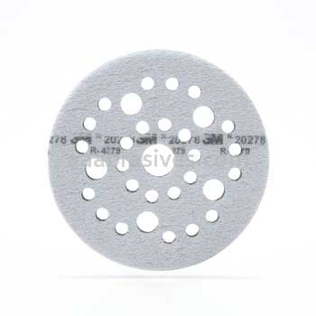 3M™ 7100006170 5 x 1/2 x 3/4 Multiholes Clean Sanding Soft Interface Disc Pad 20278