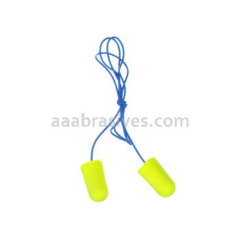 3M™ 7100006342 E-A-Rsoft™ 311-1251 Corded Poly Bag Large Size Yellow Neons™ Earplugs