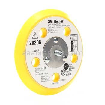 3M™ 7100009656 5 x 1/2 x 5/16-24 31-Holes Hookit™ External Clean Sanding Back Up Pad 20206