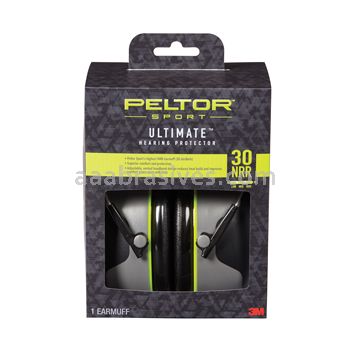 3M™ 7100088576 Peltor™ 97042-PEL-6C 30 NRR Black/Gray Sport Ultimate™ Hearing Protector