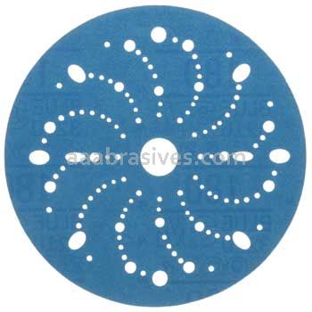 3M™ 7100091094 6” #180 Grit Hookit™ Blue Abrasive Disc 321U Multi-hole