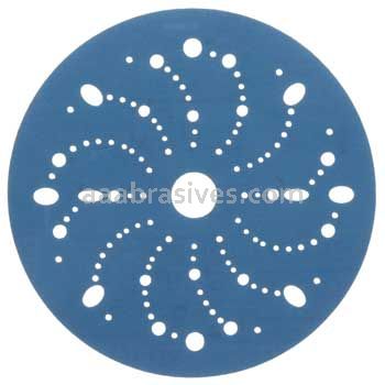 3M™ 7100091098 6” #400 Grit Hookit™ Blue Abrasive Disc 321U Multi-hole